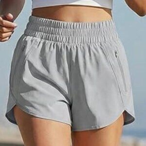 Blooming Jelly Athletic Running Workout Shorts Women's XS Gray High Waist Lined